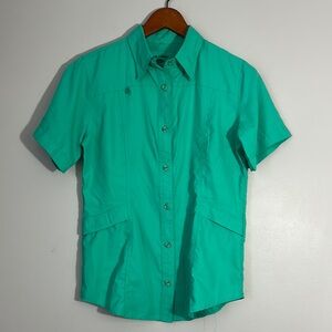 Reel Legends Short Sleeve Button-Up Shirt size S